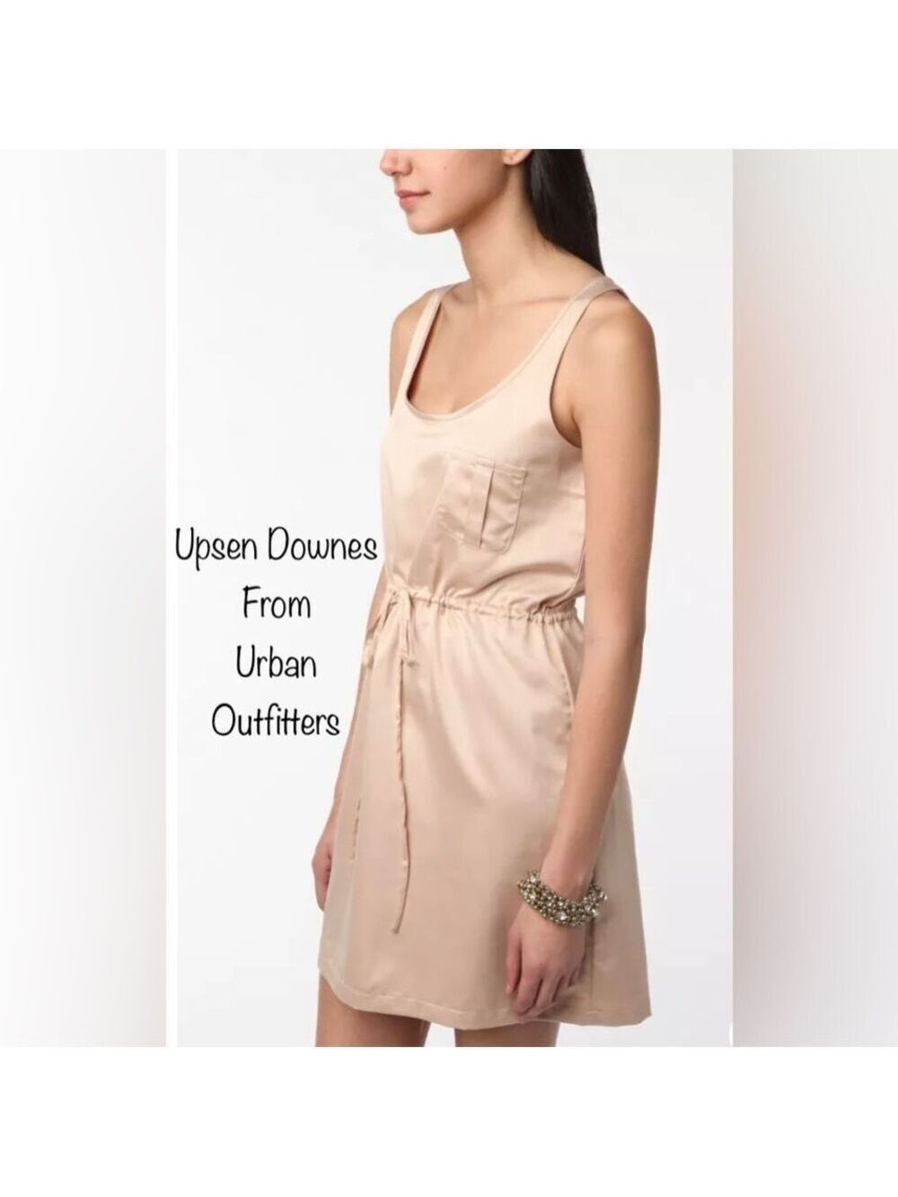 Urban Outfitters-Upson Downes by William Anzevino-Silky Golden Pearl- SM dress
